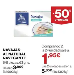Supercor Navajas al natural navegante oferta
