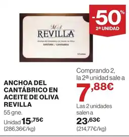 Supercor REVILLA Anchoa del cantábrico en aceite de oliva oferta