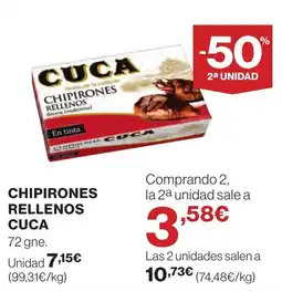 Supercor CUCA Chipirones rellenos oferta