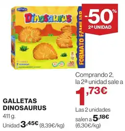 Supercor ARTIACH Galletas dinosaurus oferta