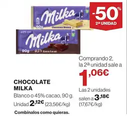 Supercor MILKA Chocolate oferta