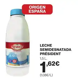 Supercor PRÉSIDENT Leche semidesnatada oferta