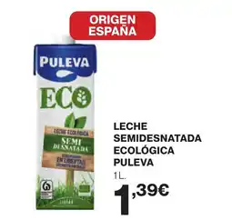 Supercor PULEVA Leche semidesnatada ecológica oferta