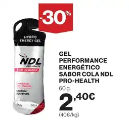 Supercor Gel performance energético sabor cola ndl pro-health oferta