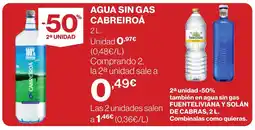Supercor Agua sin gas cabreiroa oferta