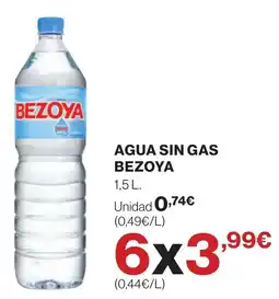 Supercor BEZOYA Agua sin gas oferta