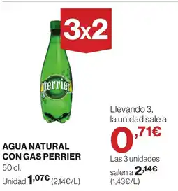Supercor PERRIER Agua natural con gas oferta