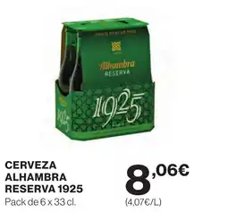 Supercor 1925 Cerveza alhambra reserva oferta