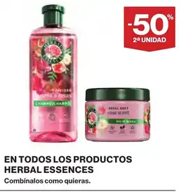 Supercor HERBAL ESSENCES En todos los productos oferta
