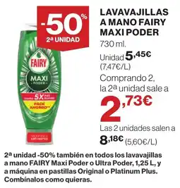 Supercor FAIRY Lavavajillas a mano maxi poder oferta