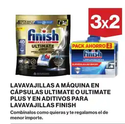 Supercor FINISH Lavavajillas a máquina en cápsulas ultimate o ultimate plus y en aditivos para lavavajillas oferta