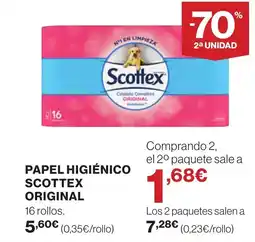 Supercor SCOTTEX Papel higiénico original oferta