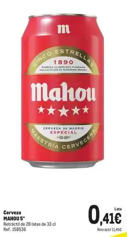 Makro Mahou - cerveza oferta