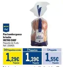 Makro Chef select - pan hamburguesa brioche oferta