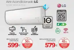 Tien 21 LG Aire Acondicionado SERIE REPLACE9X oferta