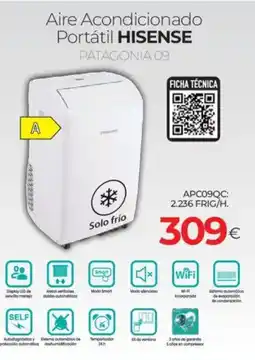Tien 21 HISENSE Aire Acondicionado Portátil oferta