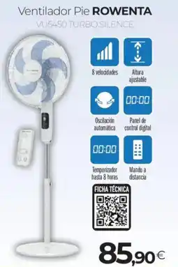 Tien 21 ROWENTA Ventilador Pie VU5450 TURBO SILENCE oferta