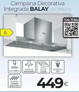 Tien 21 BALAY Campana Decorativa Integrada 3BD896MX oferta