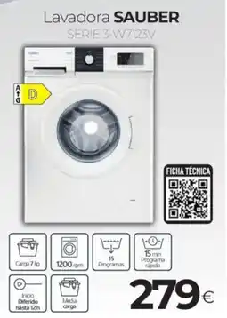 Tien 21 SAUBER Lavadora serie 3-w7123v oferta