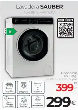 Tien 21 SAUBER Lavadora SERIE 5-W9143V oferta