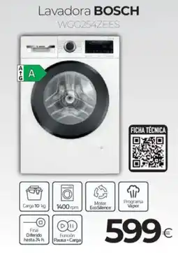 Tien 21 BOSCH Lavadora WGG254ZEES oferta