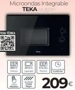 Tien 21 TEKA Microondas Integrable oferta