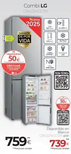 Tien 21 LG Combi GBV22NCCPY oferta