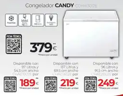 Tien 21 CANDY Congelador CCHH 3012E oferta