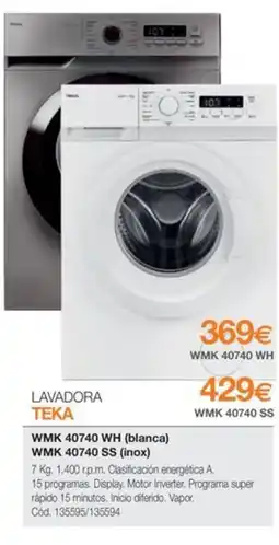 Expert TEKA Lavadora oferta