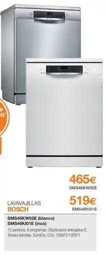 Expert BOSCH Lavavajillas oferta