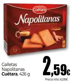 Unide Supermercados CUETARA Galletas Napolitanas oferta