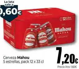 Unide Supermercados MAHOU Cerveza 5 estrellas, oferta