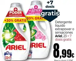 Unide Supermercados ARIEL Detergente líquido extrapower o sensaciones oferta