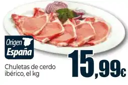 Unide Supermercados Chuletas de cerdo ibérico oferta