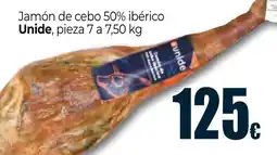 Unide Supermercados UNIDE Jamón de cebo 50% ibérico oferta