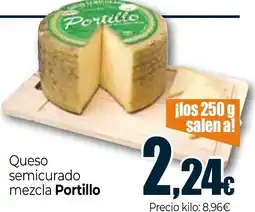 Unide Supermercados PORTILLO Queso semicurado mezcla oferta