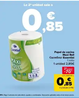 Carrefour Papel de cocina Maxi Roll Carrefour Essential oferta