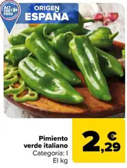 Carrefour Pimiento verde italiano oferta