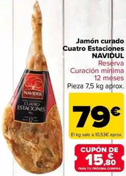 Carrefour NAVIDUL Jamón curado Cuatro Estaciones oferta