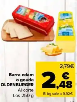 Carrefour OLDENBURGER Barra edam o gouda oferta