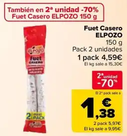 Carrefour ELPOZO Fuet Casero oferta