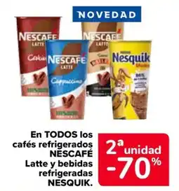 Carrefour NESCAFÉ / NESQUIK En todos los cafés refrigerados latte y bebidas refrigeradas oferta