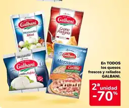Carrefour GALBANI En todos los quesos frescos y rallados oferta