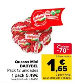Carrefour BABYBEL Quesos Mini oferta