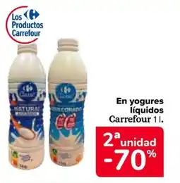 Carrefour En yogures líquidos Carrefour oferta