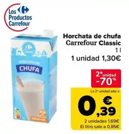 Carrefour Horchata de chufa Carrefour Classic oferta