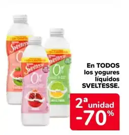 Carrefour SVELTESSE En todos los yogures líquidos oferta