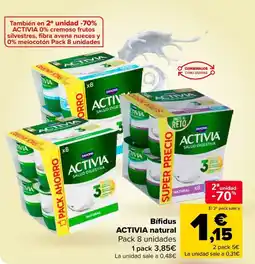 Carrefour ACTIVIA Bífidus natural oferta