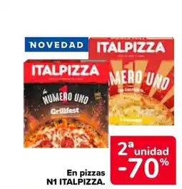 Carrefour N1 ITALPIZZA En pizzas oferta