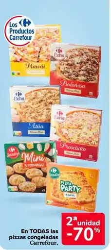Carrefour En todas las pizzas congeladas carrefour. oferta